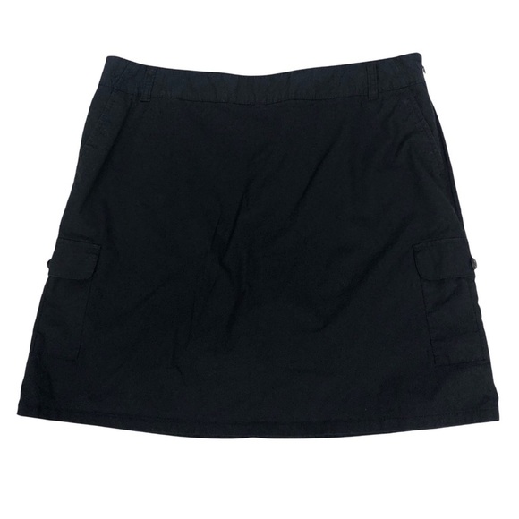 DOCKERS Women’s Athletic Skort Size 12 Color Black Side Zipper Pockets Stretch - Picture 1 of 7